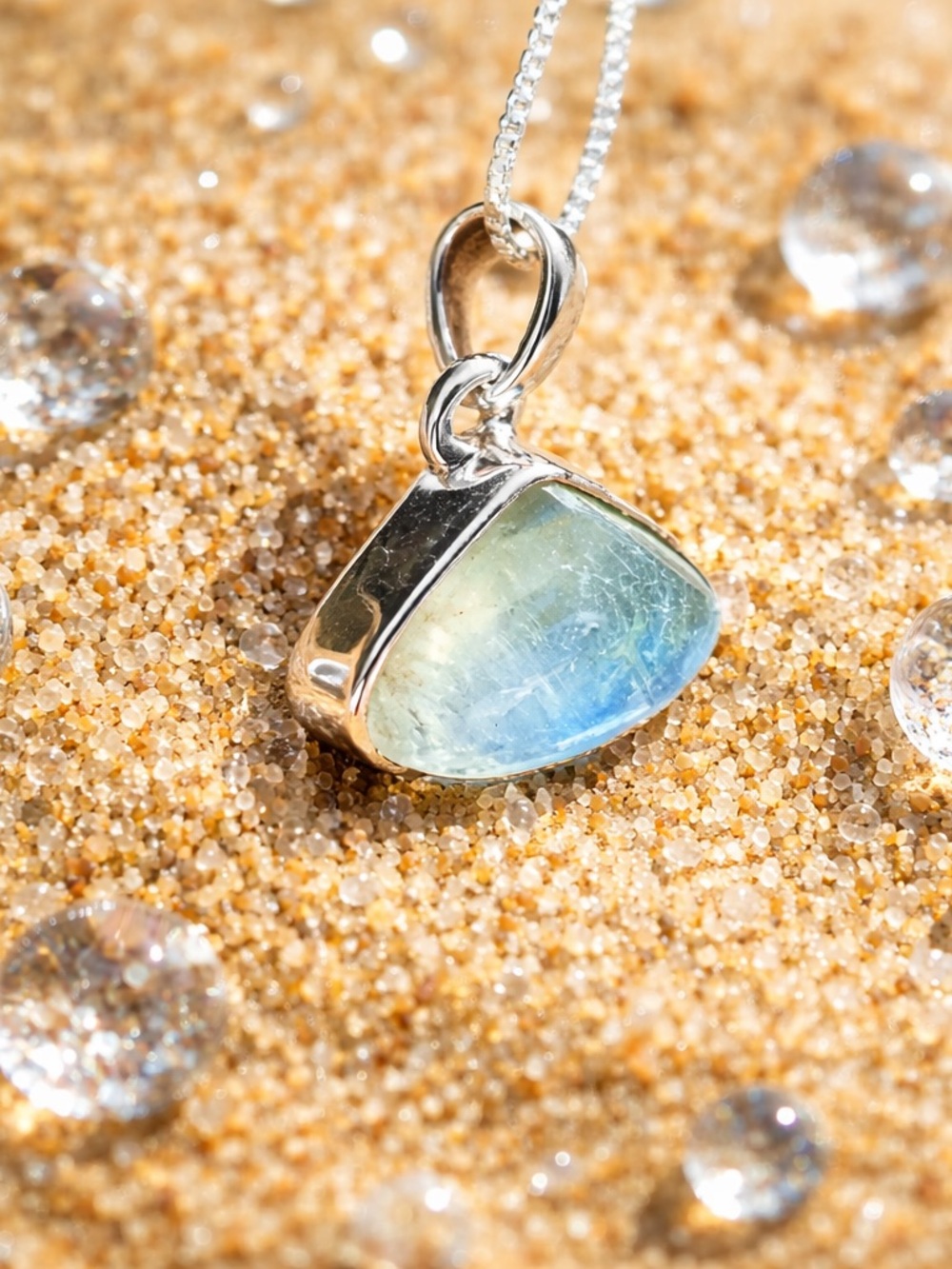 NEW! Green Moonstone Necklace